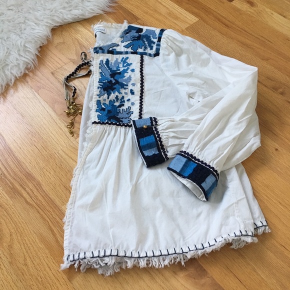 Zara Embroidered Cotton Boho Jacket - Picture 8 of 8